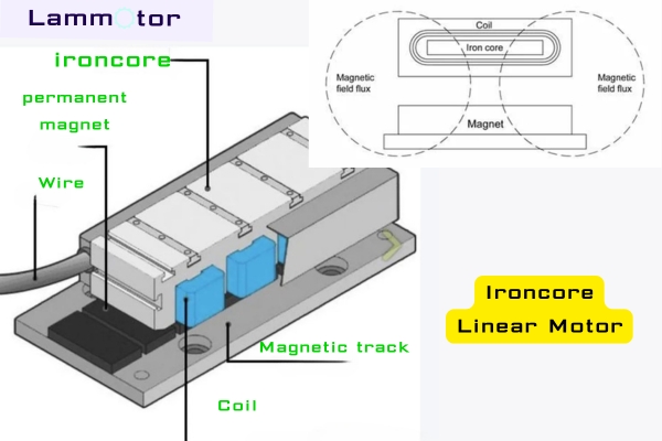 Ironcore Linear Motor Structure