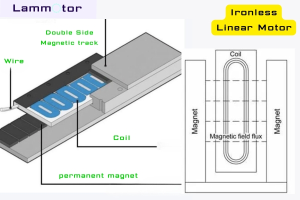Ironless Linear Motor Structure