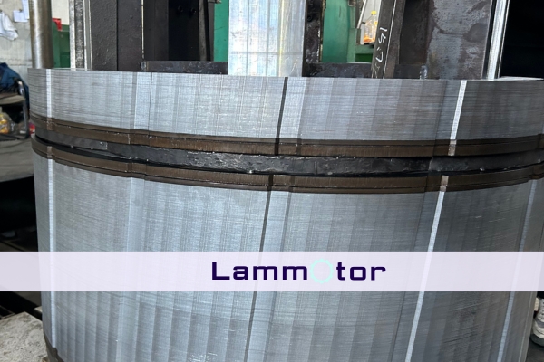 skew stator lamination stacking