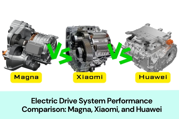 Electric Drive System Performance Comparison_ Magna, Xiaomi, and Huawei