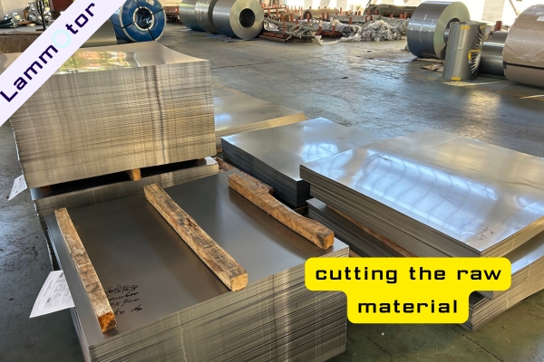cutting the raw material