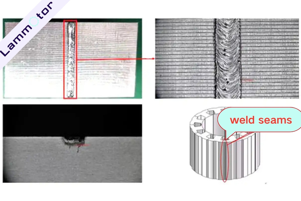 segmented stator welding