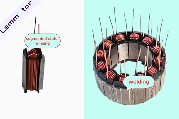 segmented stator winding