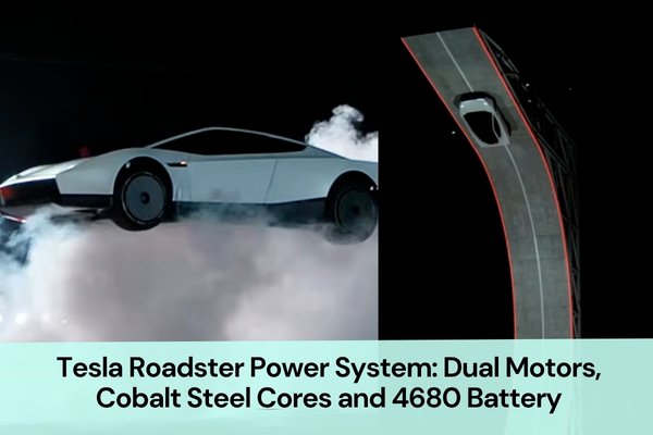 Tesla Roadster Power System_ Dual Motors, Cobalt Steel Cores and 4680 Battery